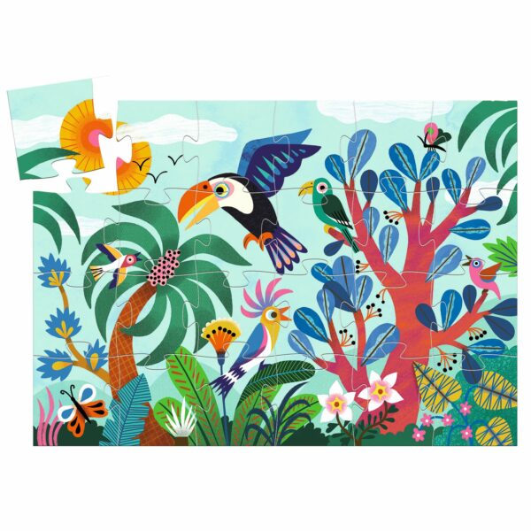 Puzzle Silhouette Coco Le Toucan 24 Pcs - DJ07283 - DJECO – Image 2