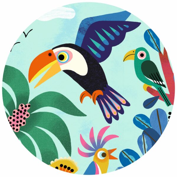Puzzle Silhouette Coco Le Toucan 24 Pcs - DJ07283 - DJECO – Image 5
