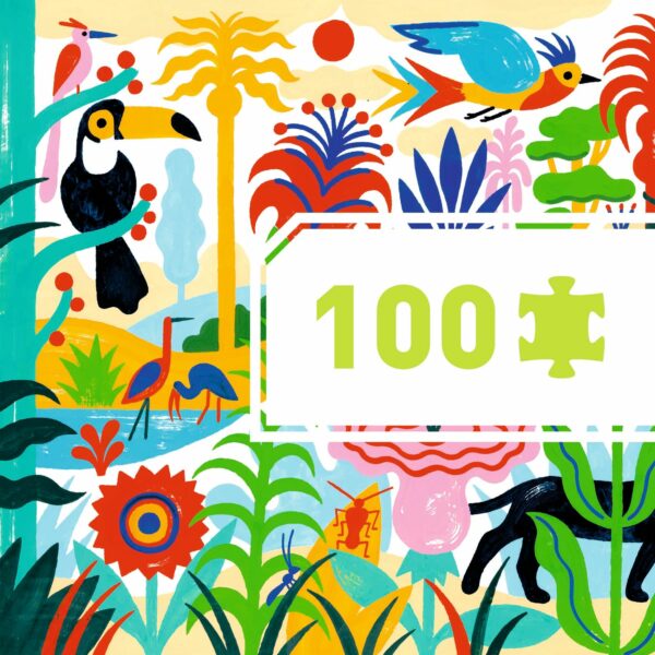 Puzzle Gallery Jungle 100 Pcs - DJ07619 - DJECO – Image 7
