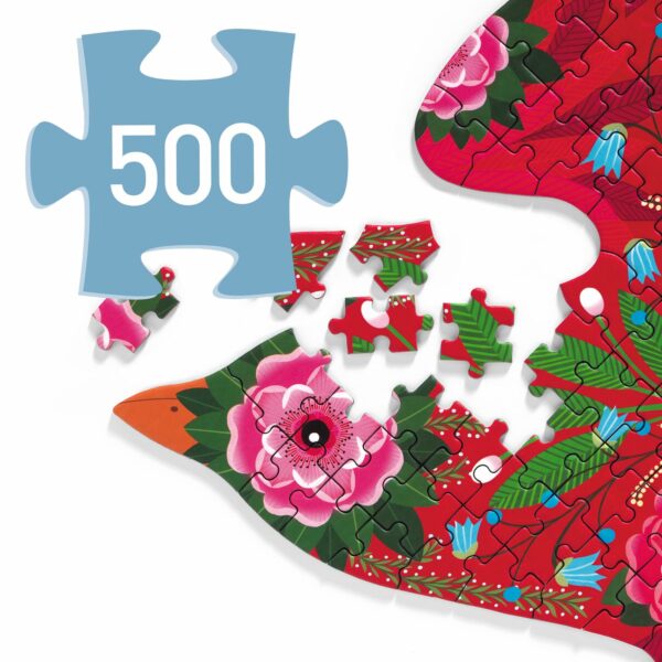 Puzz'Art Bird 500 Pcs  - DJ07668 - DJECO – Image 2