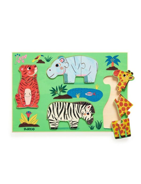 Puzzle boutons Coucou Tigre - DJ01264 - DJECO – Image 3