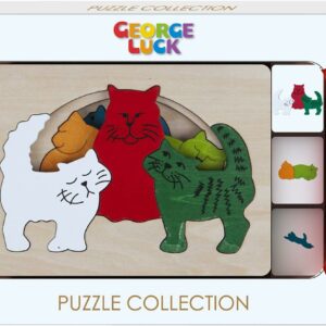 Puzzle en bois chats George Luck