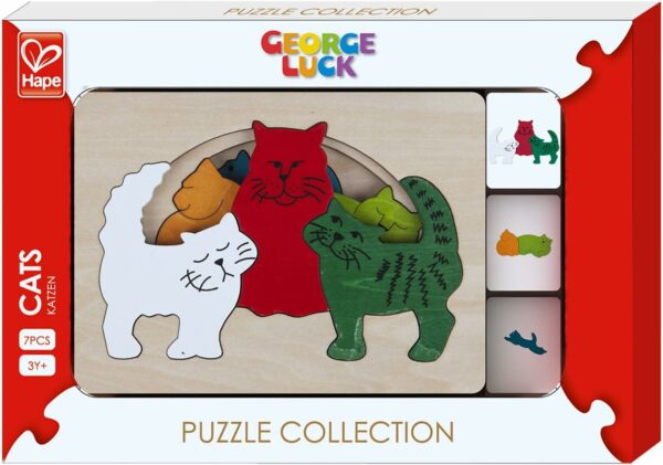 Puzzle en bois chats George Luck