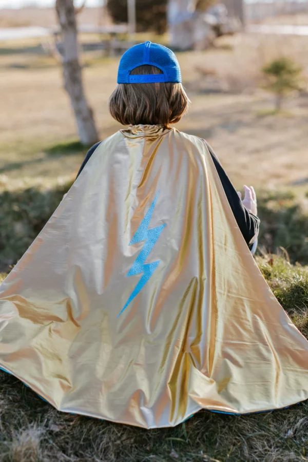 Cape Holographique réversible Super-héros - 5-6 ans - 55785 - Great Pretenders – Image 2