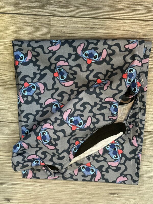 Drap maternelle de Lit Picot - Stich bleu Disney -