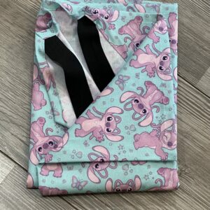 Drap maternelle de Lit Picot - Stich rose  Disney -