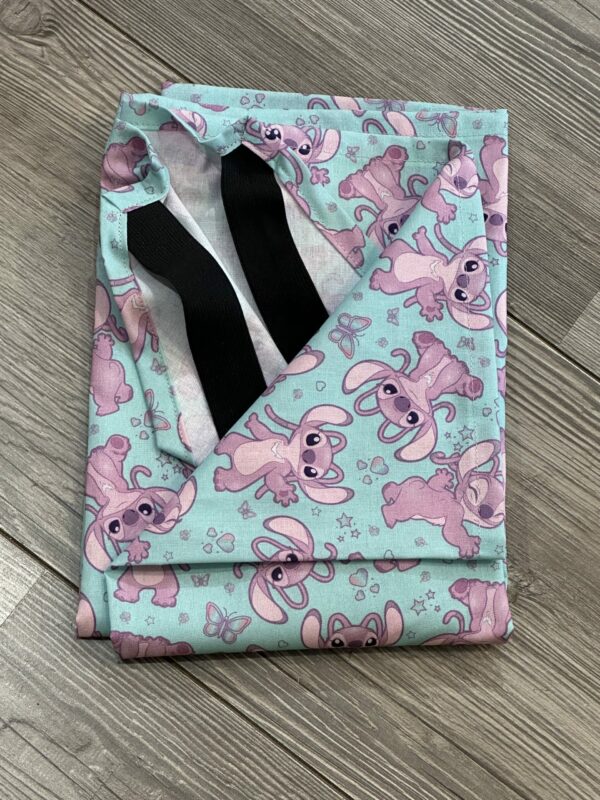 Drap maternelle de Lit Picot - Stich rose  Disney -