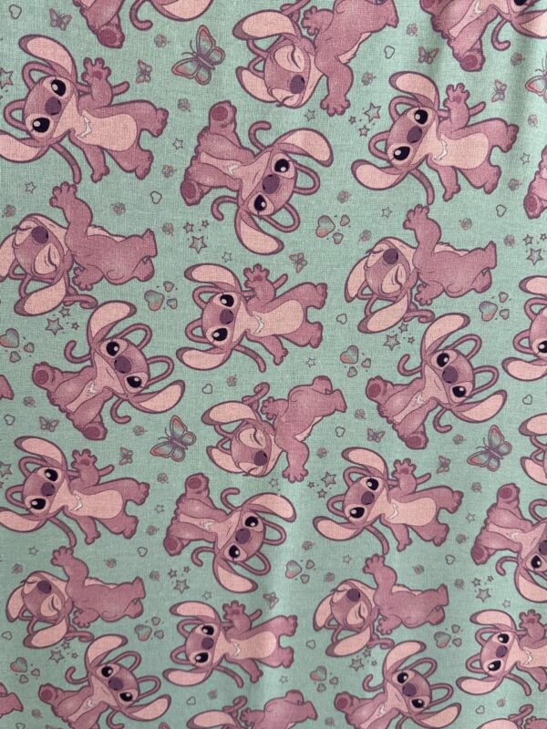 Drap maternelle de Lit Picot - Stich rose  Disney - – Image 2