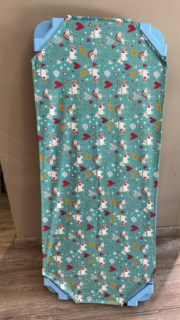 Drap maternelle de Lit Picot - Licornes - TIPOTAM – Image 2