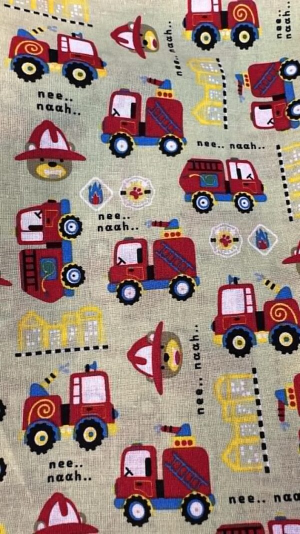 Drap maternelle de Lit Picot - Pompiers - TIPOTAM