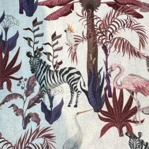 Drap maternelle de Lit Picot - Zèbre et Palmiers - TIPOTAM