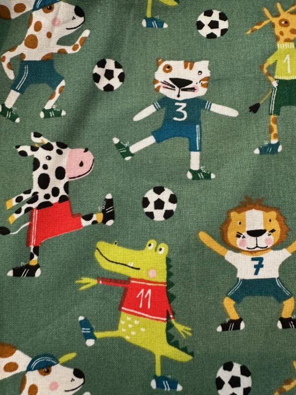 Serviette de Cantine à élastique animaux footballeurs - TIPOTAM – Image 2
