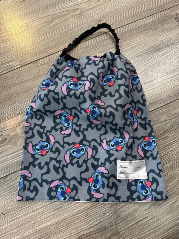 Serviette de Cantine à Elastique Stitch Bleu - TIPOTAM - 44137