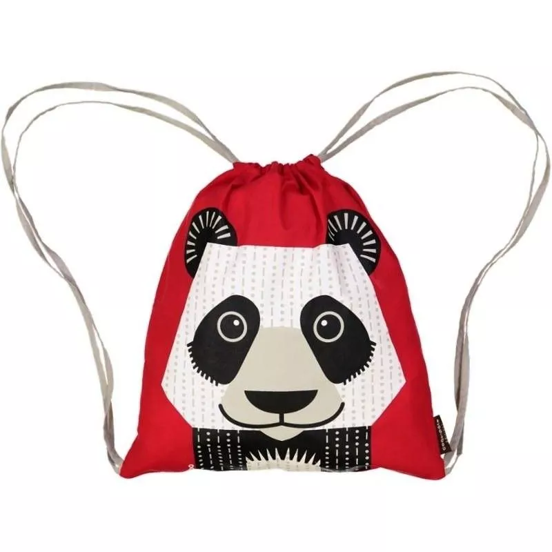 Sac d'activités en coton bio- Rouge Panda - Coq en Pâte®