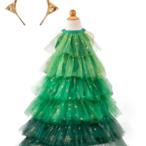 Robe sapin de Noël avec bandeau 7-8 ans - Great Pretender - 37107 - Great Pretenders