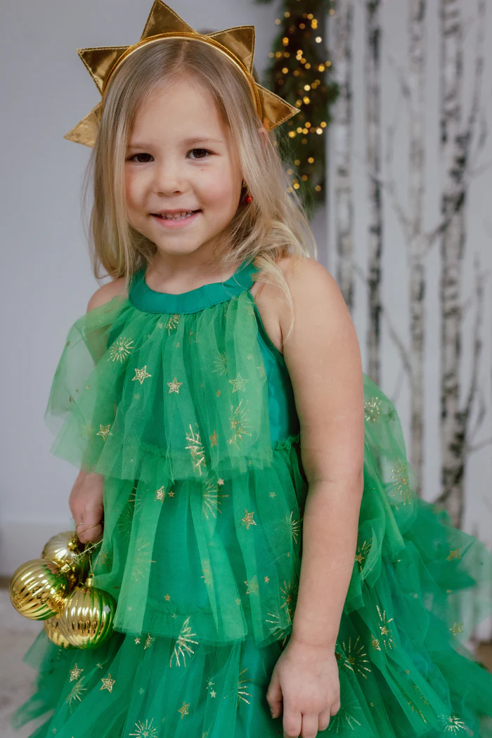 Robe sapin de Noël avec bandeau 7-8 ans - Great Pretender - 37107 - Great Pretenders – Image 3